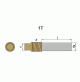 Pencil Anodes with Plug For Caterpillar - 10mm-0.39" Dia.- Complete with brass plug - 802021T - RKCV